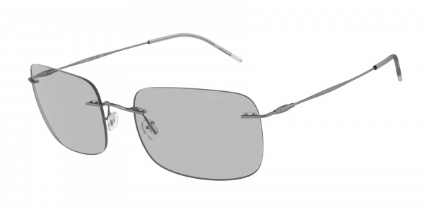 Giorgio Armani AR1512M Sunglasses, 300387 MATTE GUNMETAL LIGHT GREY (GREY)