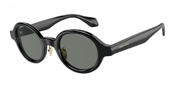 Giorgio Armani AR8205 Sunglasses, 6060/1 BLACK GREY (BLACK)