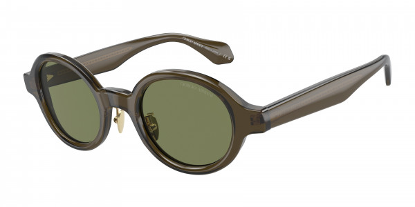Giorgio Armani AR8205 Sunglasses, 60612A TRASPARENT GREEN GREEN (GREEN)