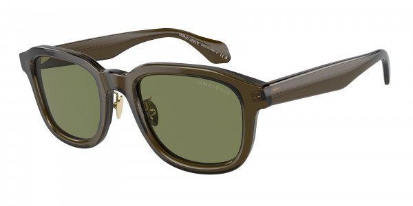 Giorgio Armani AR8206 Sunglasses, 60612A TRANSPARENT GREEN GREEN (GREEN)