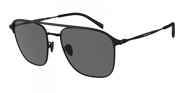 Giorgio Armani AR6154 Sunglasses, 300187 MATTE BLACK DARK GREY (BLACK)