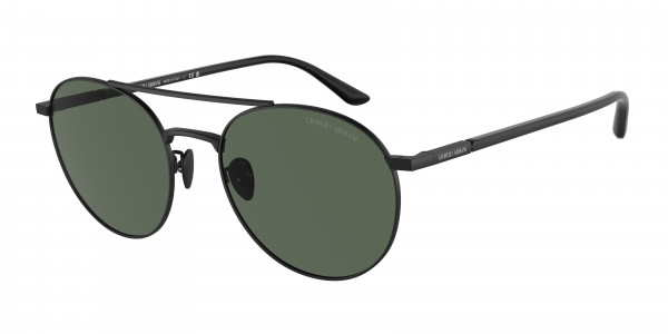 Giorgio Armani AR6156 Sunglasses, 300171 MATTE BLACK DARK GREEN (BLACK)
