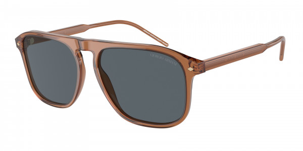 Giorgio Armani AR8212 Sunglasses, 5932R5 TRASPARENT BROWN BLUE (BROWN)