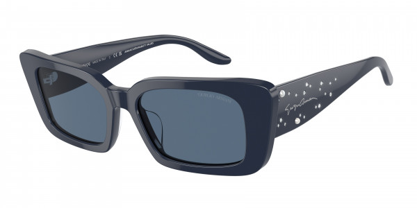 Giorgio Armani AR8214BU Sunglasses, 607980 BLUE DARK BLUE (BLUE)