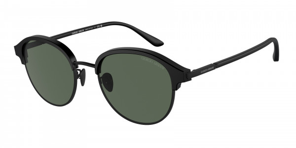 Giorgio Armani AR8215 Sunglasses, 504271 MATTE BLACK DARK GREEN (BLACK)