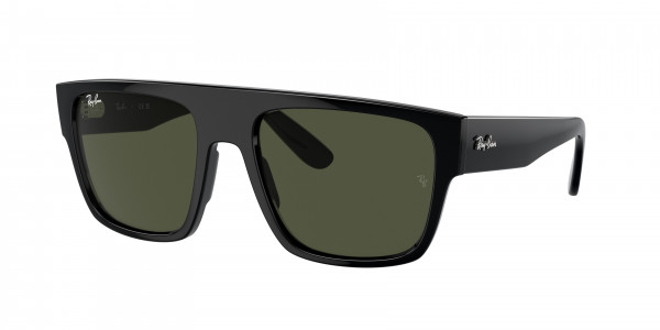 Ray-Ban RB0360S DRIFTER Sunglasses, 901/31 DRIFTER BLACK GREEN (BLACK)