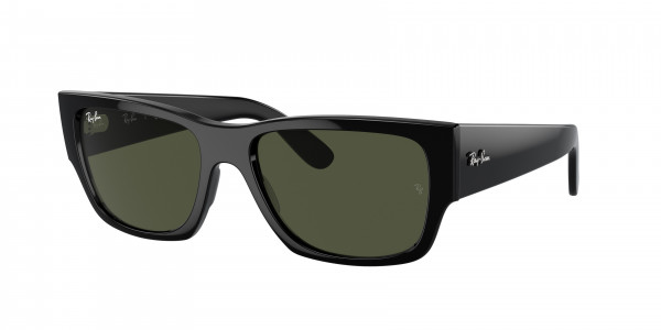 Ray-Ban RB0947S CARLOS Sunglasses, 901/31 CARLOS BLACK GREEN (BLACK)