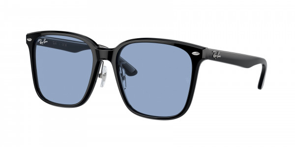 Ray-Ban RB2206D Sunglasses, 901/72 BLACK LIGHT BLUE (BLACK)