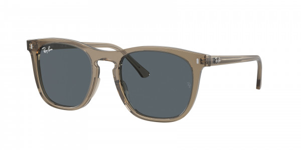 Ray-Ban RB2210 Sunglasses, 6765R5 TRANSPARENT BROWN BLUE (BROWN)