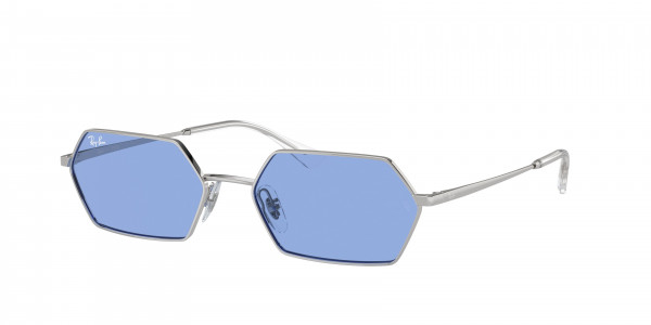 Ray-Ban RB3728 YEVI Sunglasses, 003/80 YEVI SILVER BLUE (SILVER)