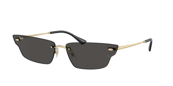 Ray-Ban RB3731 ANH Sunglasses, 921387 ANH LIGHT GOLD DARK GREY (GOLD)