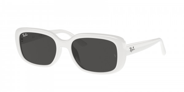 Ray-Ban RB4421D Sunglasses, 677287 WHITE DARK GREY (WHITE)