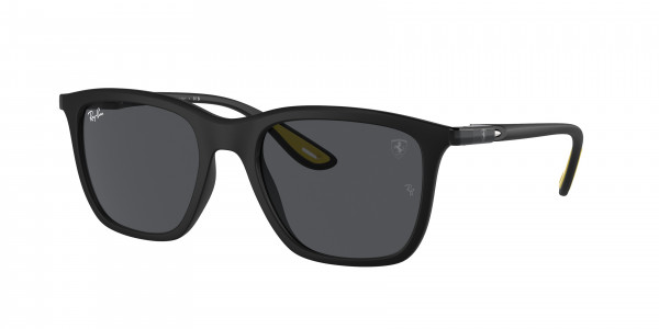 Ray-Ban RB4433M Sunglasses, F60287 MATTE BLACK DARK GREY (BLACK)