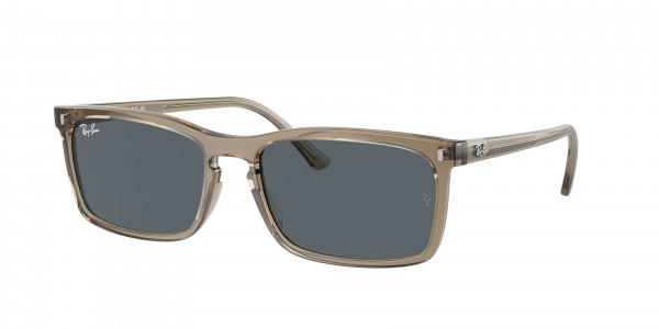 Ray-Ban RB4435 Sunglasses, 6765R5 TRANSPARENT BROWN BLUE (BROWN)