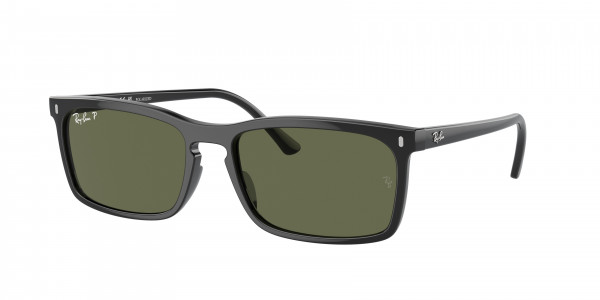 Ray-Ban RB4435 Sunglasses, 901/58 BLACK POLAR GREEN (BLACK)