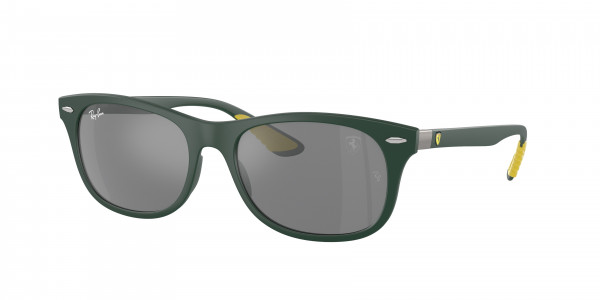 Ray-Ban RB4607M Sunglasses, F6996G MATTE GREEN GREY MIRROR SILVER (GREEN)