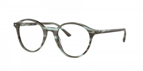 Ray-Ban Optical RX5430F BERNARD Eyeglasses, 8356 BERNARD STRIPED GREEN (GREEN)