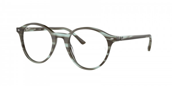 Ray-Ban Optical RX5430 BERNARD Eyeglasses, 8356 BERNARD STRIPED GREEN (GREEN)