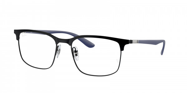 Ray-Ban Optical RX6518 Eyeglasses, 3171 MATTE BLACK ON BLACK (BLACK)