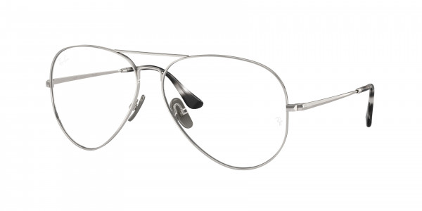 Ray-Ban Optical RX8789 AVIATOR TITANIUM Eyeglasses, 1002 AVIATOR TITANIUM SILVER (SILVER)