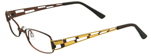 MDX S3195 Eyeglasses, SATIN BROWN AND YELLOW