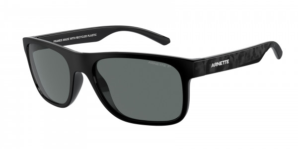 Arnette AN4341 KHIM Sunglasses, 290081 KHIM RECYCLED BLACK POLAR GREY (BLACK)