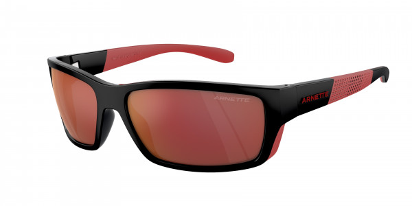 Arnette AN4336 FRAMBUESA Sunglasses, 27536Q FRAMBUESA BLACK/RED MATTE/SHIN (BLACK)