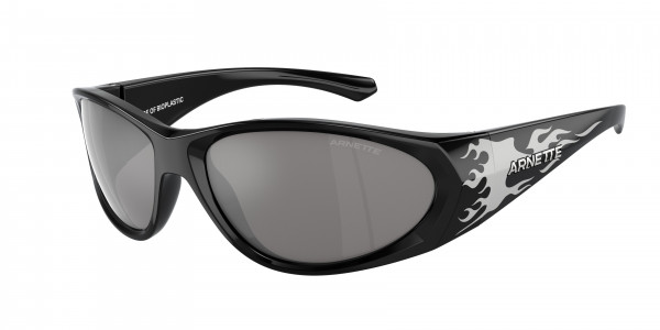 Arnette AN4342 ILUM 2.0 Sunglasses, 29606G ILUM 2.0 BLACK/SILVER FLAMES L (BLACK)