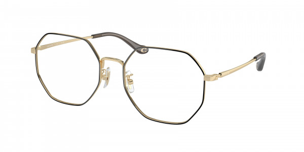 Coach HC5174D Eyeglasses, 9430 SHINY LIGHT GOLD / BLACK (GOLD)