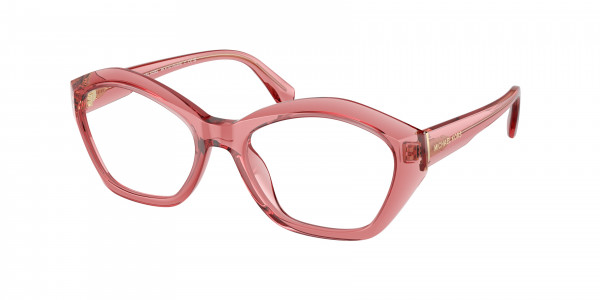 Michael Kors MK4116U SEASIDE Eyeglasses, 3970 SEASIDE ROSE TRANSPARENT (PINK)