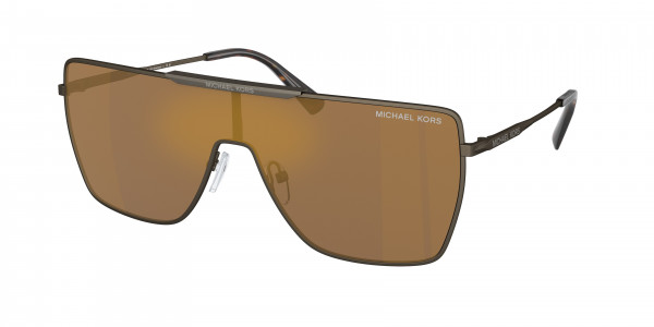 Michael Kors MK1152 SNOWMASS Sunglasses, 1001F9 SNOWMASS MATTE HUSK GOLD MIRRO (GREY)