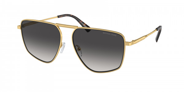 Michael Kors MK1153 SILVERTON Sunglasses, 18968G SILVERTON SHINY YELLOW GOLD LI (GOLD)