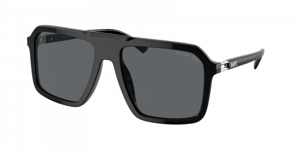 Michael Kors MK2218U MURREN Sunglasses, 300587 MURREN BLACK DARK GREY SOLID (BLACK)