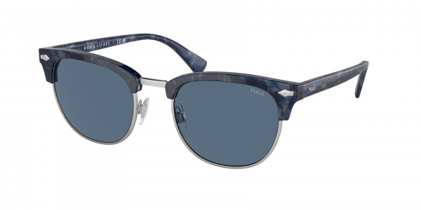 Polo PH4217 Sunglasses, 618380 SHINY BLUE HAVANA DARK BLUE (BLUE)