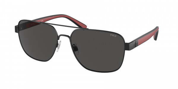 Polo PH3154 Sunglasses, 922387 MATTE BLACK DARK GREY (BLACK)