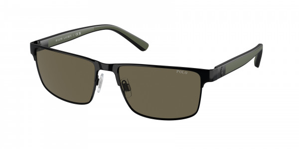 Polo PH3155 Sunglasses, 9258/3 SHINY BLACK BROWN (BLACK)