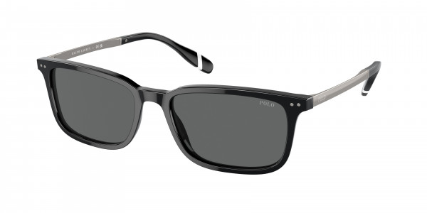 Polo PH4212 Sunglasses, 500187 SHINY BLACK DARK GREY (BLACK)