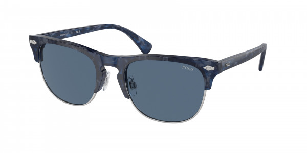 Polo PH4213 Sunglasses, 618380 SHINY BLUE HAVANA DARK BLUE (BLUE)