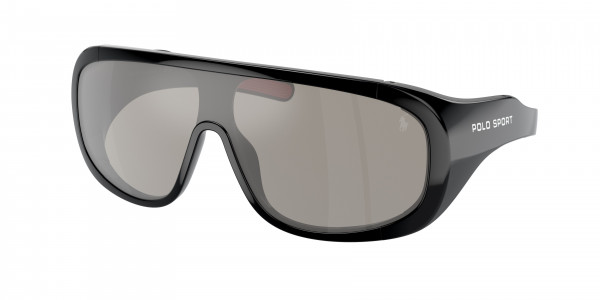 Polo PH4215U Sunglasses, 50016G SHINY BLACK LIGHT GREY MIRROR (BLACK)