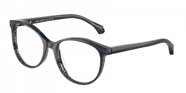 Alain Mikli A03501 Eyeglasses, 003 NEW POINTILLEE BLACK / BLUE (BLACK)