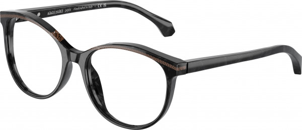 Alain Mikli A03501 Eyeglasses, 006 NOIR NACREE/POINTILLE BROWN (BLACK)
