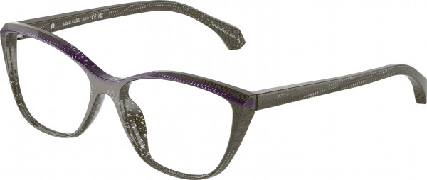 Alain Mikli A03502 Eyeglasses, 007 NEW POINTILLEE GREEN/PURPLE (RED)