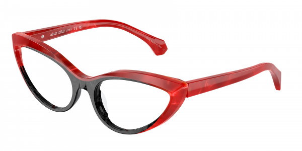 Alain Mikli A03503 Eyeglasses, 001 NOIR NACREE / ROUGE NACREE (RED)