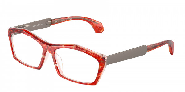 Alain Mikli A03505 Eyeglasses, 004 ROUGE NACREE / TRANSP. SAND (RED)