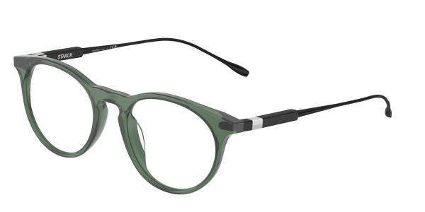 Starck Eyes SH3092 Eyeglasses, 0001 TRANSPARENT GREEN (GREEN)