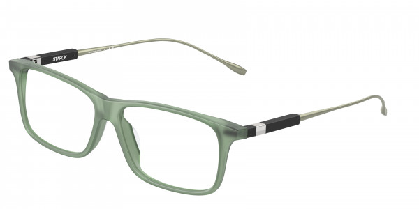 Starck Eyes SH3093 Eyeglasses, 0002 TRANSPARENT GREEN (GREEN)
