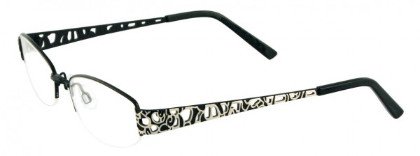 MDX S3197 Eyeglasses, SATIN BLACK AND SHINY SILVER
