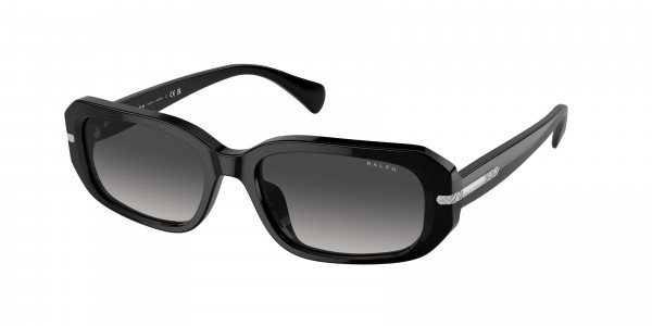 Ralph RA5311U Sunglasses, 50018G SHINY BLACK GRADIENT GREY (BLACK)