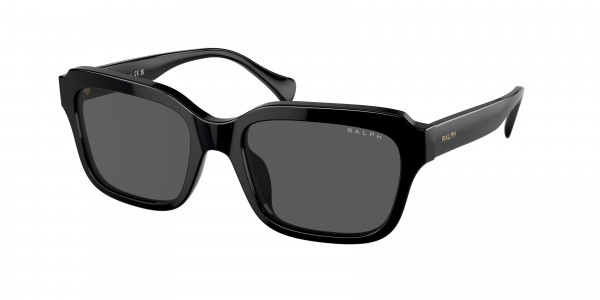 Ralph RA5312U Sunglasses, 500187 SHINY BLACK DARK GREY (BLACK)