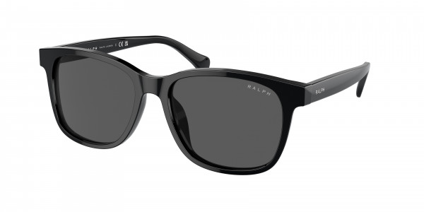 Ralph RA5313U Sunglasses, 500187 SHINY BLACK DARK GREY (BLACK)